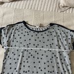 Lucky Brand  Stars Print Gray‎ Blue Cap Sleeve Pajama Top T-Shirt Women’s XL Photo 6