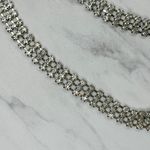 Rhinestone Heart Glam Silver Chain Link Belt Y2K Style ✨ Photo 4