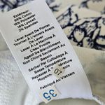 Talbots Skirt Womens Size 4P Bird Toile Print Denim A-Line Stretch Floral Skirt Photo 6