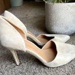 J.Crew Lana D'Orsay Pumps Suede Leather Point Covered Toe Saddle 10 Photo 2