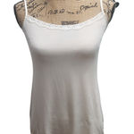 Jockey Womens XL Seamless Camisole Tank Top White Lace Trim Stretch Photo 0