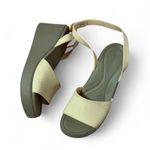 Crocs Women's Wedge Sandal Ankle Strap Beige Casual Lightweight Comfort Photo 0