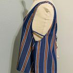 Saltwater Luxe Indigo Stripped Summer Women Top Size Small Photo 3