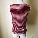 St. John Y2K Collection Red Knit Jacket & Striped Shell Set Small Santana Knit Photo 7
