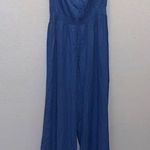 O'Neill NWT O’Neill Malia XL blue strappy lightweight jumpsuit Photo 0