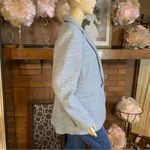 Ann Taylor GRAY “HUTTON” SWEATER RIBBED KNIT EXTERIOR WOOL BLEND BLAZER (14) Photo 4