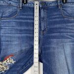 American Eagle  Outfitters Womens SZ 24 High Rise Distressed Jegging lips leopard Photo 3