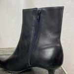 Ralph Lauren Black Morrison Zip Up Ankle Point Toe Leather Bootie Boot 7 Photo 2