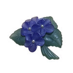 Women's Unbranded Floral Brooch One Size Purple Green Photo 0