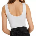 Guess Y2K 90's Vibes White Red Classic Triangle Logo Bodysuit Photo 1