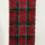 NWOT Wool Mohair Blend Scottish Red Plaid Winter Scarf Photo 5