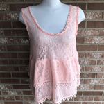 Free People Boho Crochet Tank Top Large Photo 2