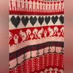 Free People  Intimately Falala Fair Isle Cozy Soft Red Holiday Leggings Medium Photo 4