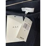 ALC Frank A.L.C. Skyla Drape Midi Asymmetrical Skirt Navy Blue Plaid Size 0 NWT Timeless Photo 3