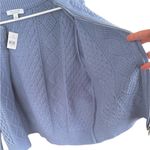 Ann Taylor NWT  Zip Front Cable Knit
Cardigan Grey Blue Size XL Photo 6