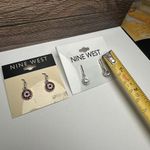 Nine West Silver Tone Rhinestone Pierced Dangle Drop Earrings NWT Lot Of 2 Photo 5