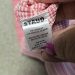 STAUD NWT Dana Dress Sz XL Pink White Ombre Striped Ribbed Knit Midi Stretch Photo 9