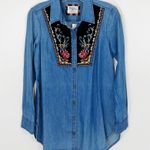 Anthropologie  Holding Horses Murelet Chambray Buttondown Tunic NWT 2 Photo 2
