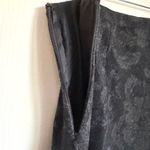 Ann Taylor Dark Gray Floral Wool A-Line Skirt 4 Asymmetrical Peplum Cottage Goth Photo 7