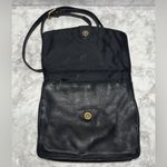 Fossil Vintage 1954 Pebbled Black Leather Crossbody Shoulder Bag Purse 75082 Photo 1