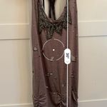 Miss Me  Brown Bedazzled Bodycon Dress Size Small Stretch Sexy Photo 4