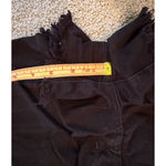 Free People  Sofia Distressed Black Denim Cutoff Jean Shorts Photo 11