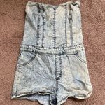 Sneak Peak Women’s Denim Jumpsuit Shorts Photo 0