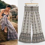 Anthropologie Maeve Zamirah Smocked Wide Leg Pants Photo 9