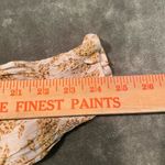 #308 FATE FLoral Cream and Marigold Mini Dress Gold Size XL Photo 6