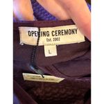 Opening Ceremony Opening Ceremony Dress Women Large Purple Plum Cut Out Thalia Puckered Midi NWT Photo 11