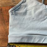 Glyder Blue Striped Strappy Sports Bra Size Medium Photo 2