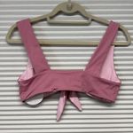 KYA Swim NWT Pink Blossom and Rosewater Newport Uniquely Reversible Bikini Top Size M Photo 2