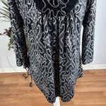 New Directions Women Blouse M Round Neck 3/4 Sleeve Boho Lagenlook Pullover Size M Photo 3