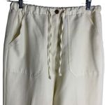 Lounge Jamaica Bay Pullon Beach Pants M Cream Pockets Elastic Waist Drawstring  Photo 1