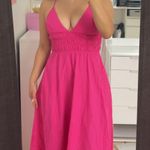 ZARA Voluminous Fuscia Pink Dress Photo 0