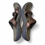 Merrell  Glade Slide Sandals Womens Size 9 Cognac Brown Leather Slip On Open Toe Photo 2