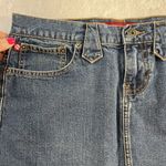 Hollister Y2K 2000s Jrs 9 Denim Skirt Blue Jean Western Pocket Pleated Back Boho Photo 2