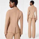 Spanx NWT  Blazer Ponte Perfect Asymmetric Tailored Blazer in Toffee Sz XL Photo 2