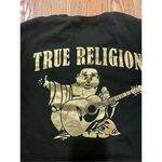 True Religion black gold big Buddha tshirt medium Photo 9