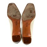 Salvatore Ferragamo Vintage  Off-White Leather Mid Heel Pumps Size 7.5 Photo 6
