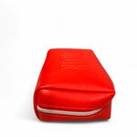 Christian Dior NWT Dior Red Embossed Logo Cosmetic Makeup Pouch Bag w/ Zipper Protector Photo 4