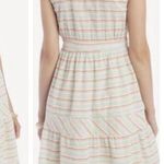 Anthropologie dRA Canyon Striped Sleeveless Button Cotton Dress Size L Summer Photo 0