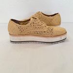 Chelsea and Violet  Pennytwo Raffia Platform Laceup Sneaker Sz 9 Street Casual Boho Photo 6