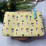 IPSY Summer Swimmers Cosmetic Bag β Yellow Zipper Pouch Photo 1