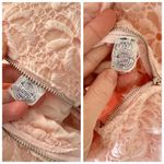 Vintage 1960s Powder Pink Floral Lace Sleeveless Sheath Midi Dress, sz. S Photo 6