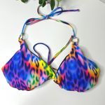 Relleciga  New Purple Leopard Print String‎ Bikini Swimsuit Tie Bathing Suit XL Photo 2