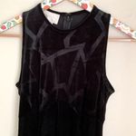 Cache 90s black velvet mock neck maxi dress gown Photo 2