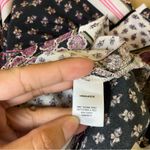 Intermix  Purple Pattern Silk Drawstring Romper Photo 8