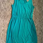 Old Navy Teal blue Size Small Stretchy Dress with Cinched Waist. Photo 0