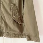 H&M Divided Sage Army Green Full Zip Canvas Utility Jacket Size Small Photo 3